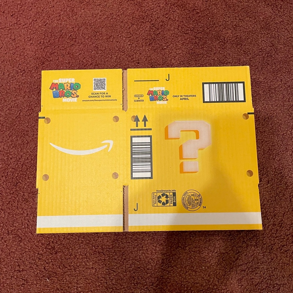 Super Mario Bros Movie Exclusive AMAZON Box